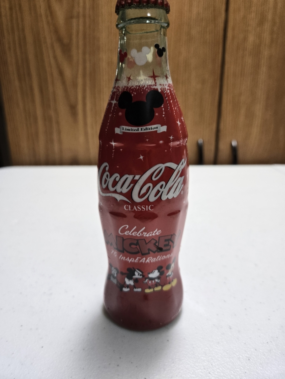 2003 Coca-Cola Disney Mickey Mouse 75th Anniversary Bottle 8oz –LIMITED EDITION